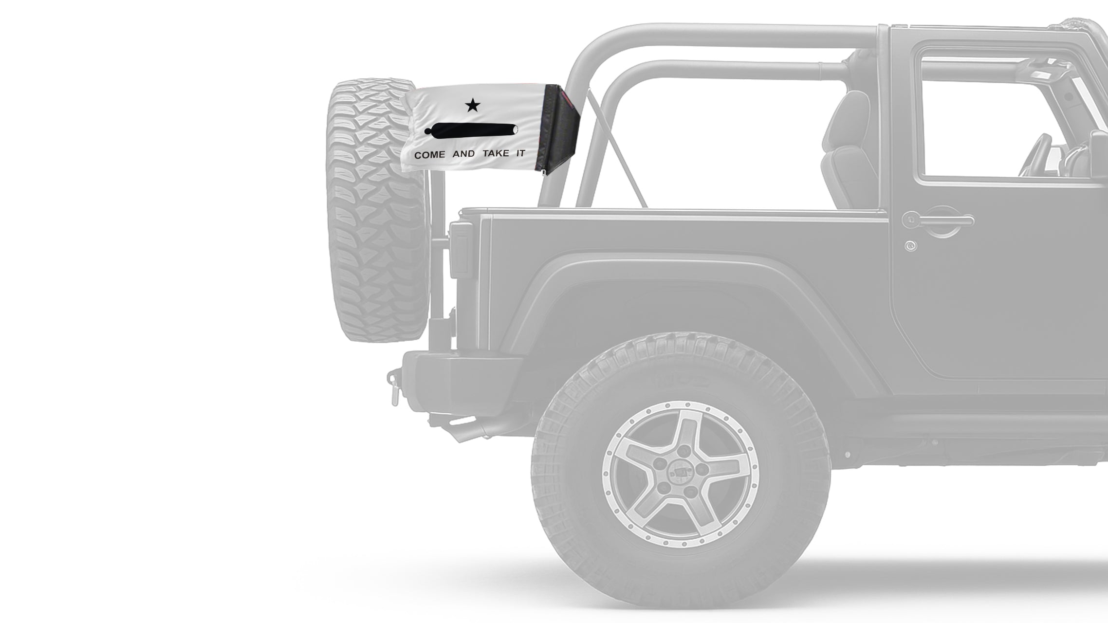 Gonzales 12"x18" Forever Wave Flag for Jeep Wrangler LJ 2003-2006