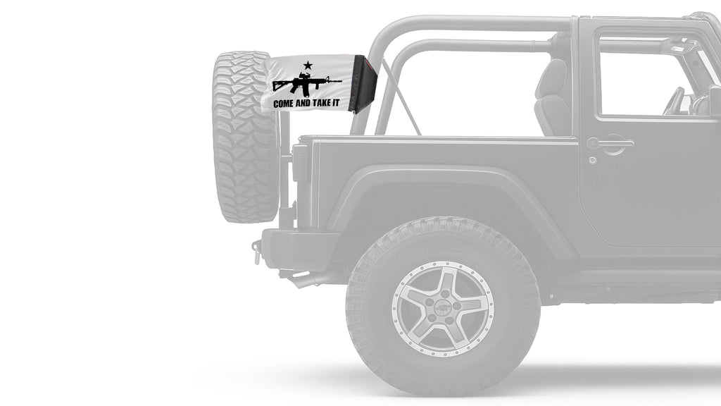 Gonzales Machine Gun 12"x18" Forever Wave Flag for Jeep Wrangler CJ-7 and CJ-8 1976-1986