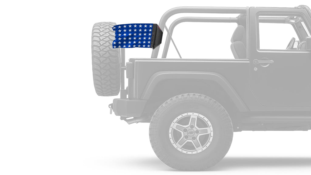 Naval Jack 12"x18" Forever Wave Flag for Jeep Wrangler JL 2-Door 2018-Present