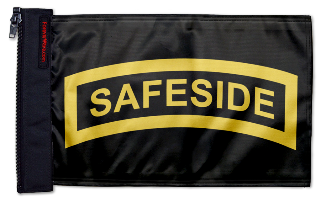 Safeside 12"x18" Forever Wave Flag for Jeep Wrangler JKU 4-Door 2007-2018