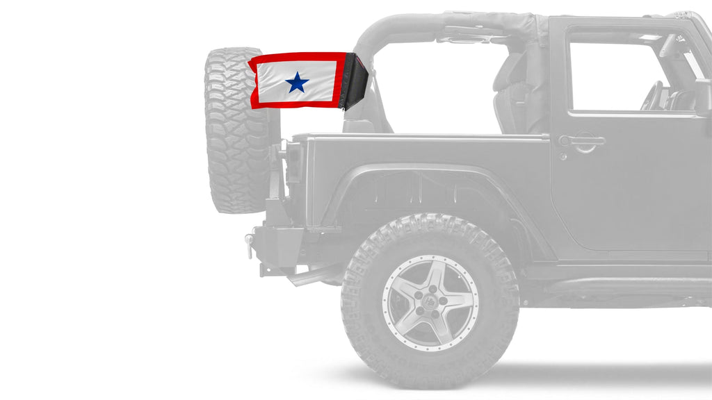 Service Blue Star12"x18" Forever Wave Flag for Jeep Wrangler YJ 1986-1995