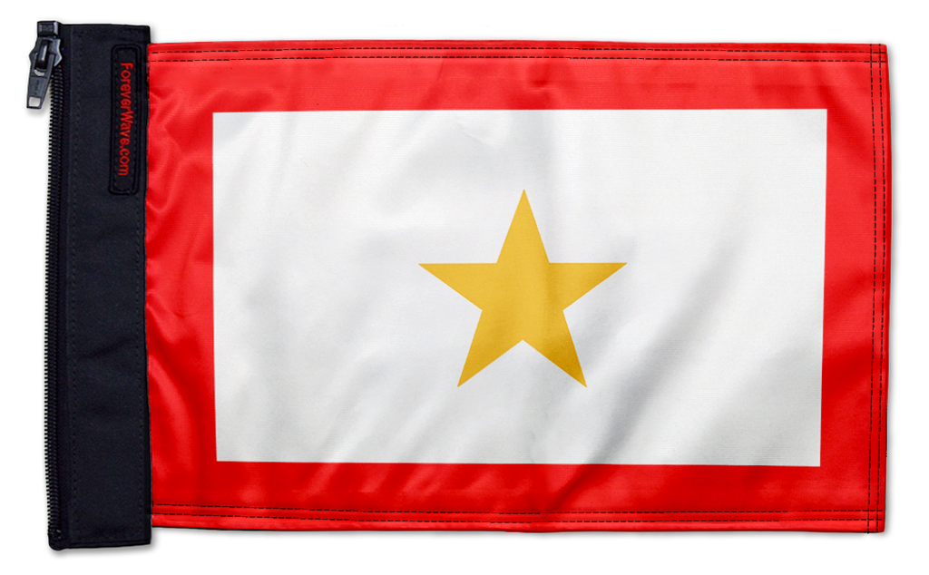 Service Gold Star12"x18" Forever Wave Flag for Jeep Wrangler YJ 1986-1995