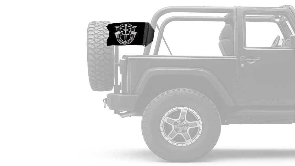 Special Forces 12"x18" Forever Wave Flag for Jeep Wrangler LJ 2003-2006