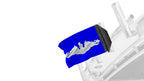 Submarine Silver Dolphins 12"x18" Forever Wave Flag for Boats