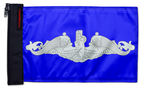 Submarine Silver Dolphins 12"x18" Forever Wave Flag for Jeep Wrangler LJ 2003-2006