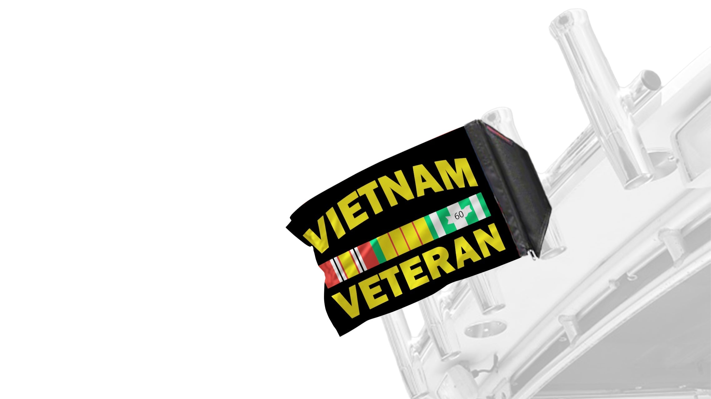Vietnam Veteran 12"x18" Forever Wave Flag