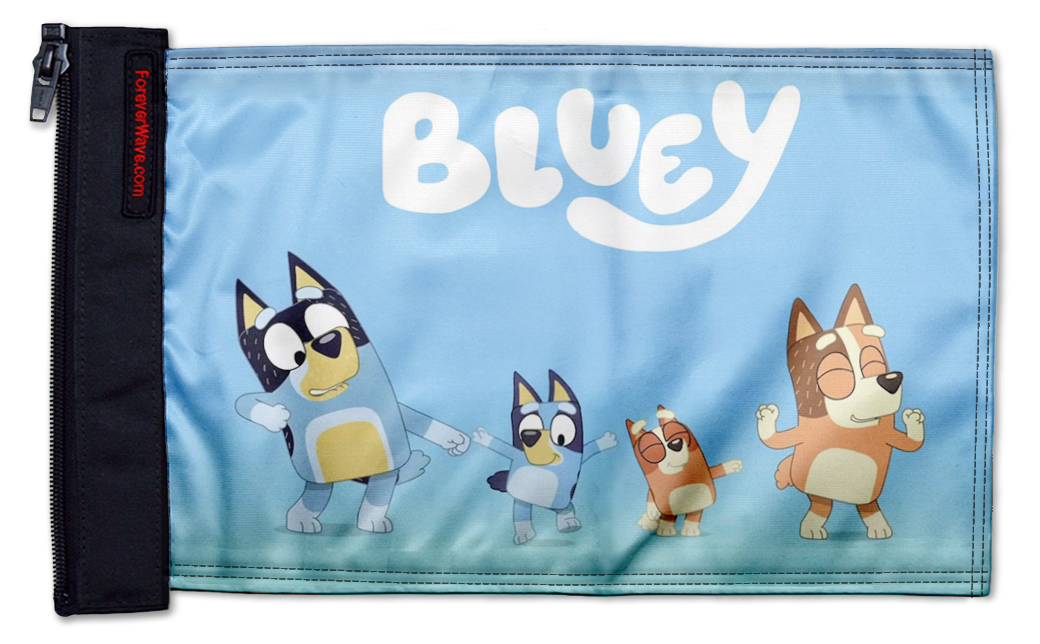 Bluey 12"x18" Forever Wave Flag for Bronco