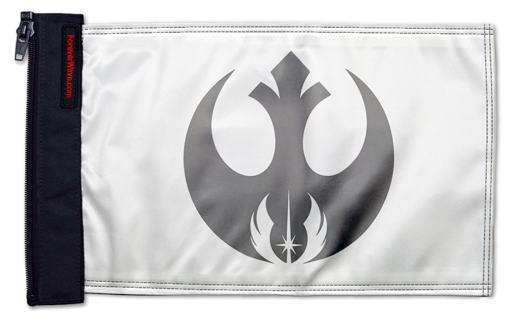 Star Wars Jedi Order 12"x18" Forever Wave Flag for Jeep Wrangler JK 2-Door 2007-2018