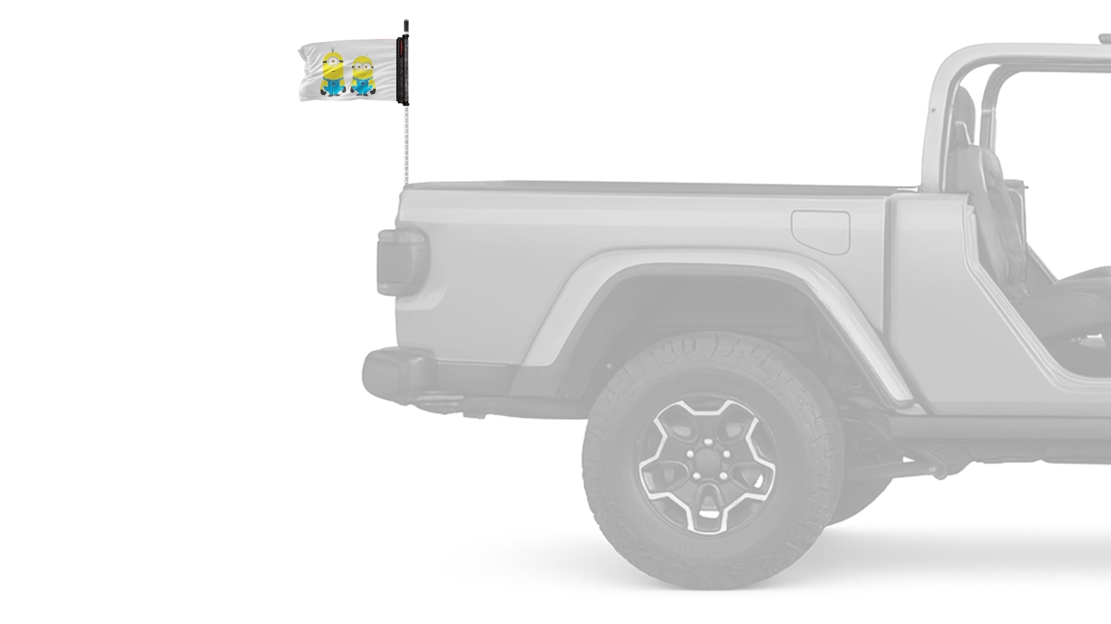 Minions 12"x18" Forever Wave Flag for Jeep Wrangler JL 2-Door 2018-Present