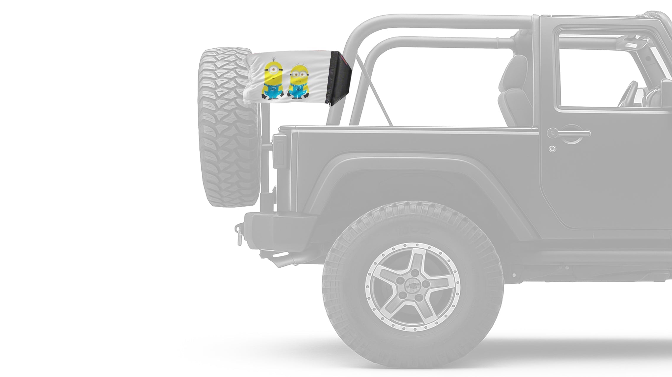 Minions 12"x18" Forever Wave Flag for Jeep Wrangler CJ-7 and CJ-8 1976-1986