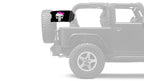 Punisher Pink Ribbon 12"x18" Forever Wave Flag for Jeep Wrangler JK 2-Door 2007-2018