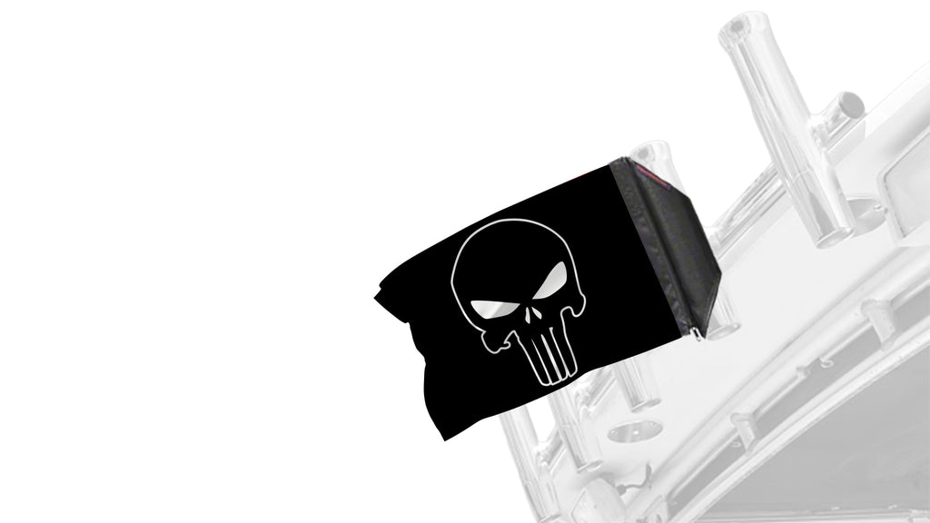 Punisher 12"x18" Forever Wave Flag for Boats