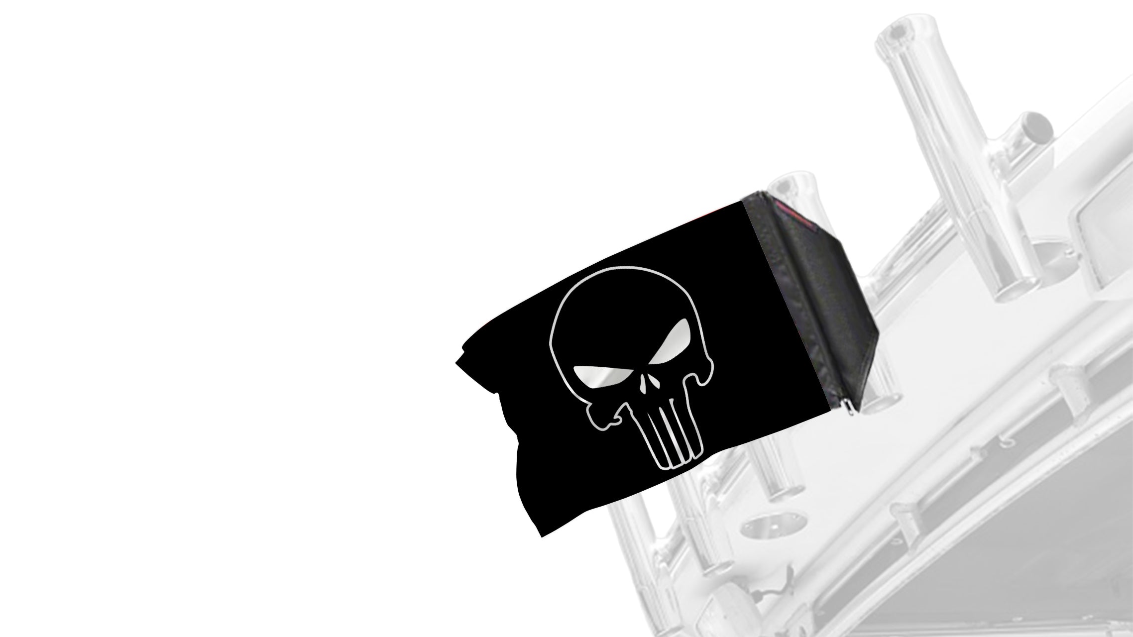 Punisher 12"x18" Forever Wave Flag for Boats