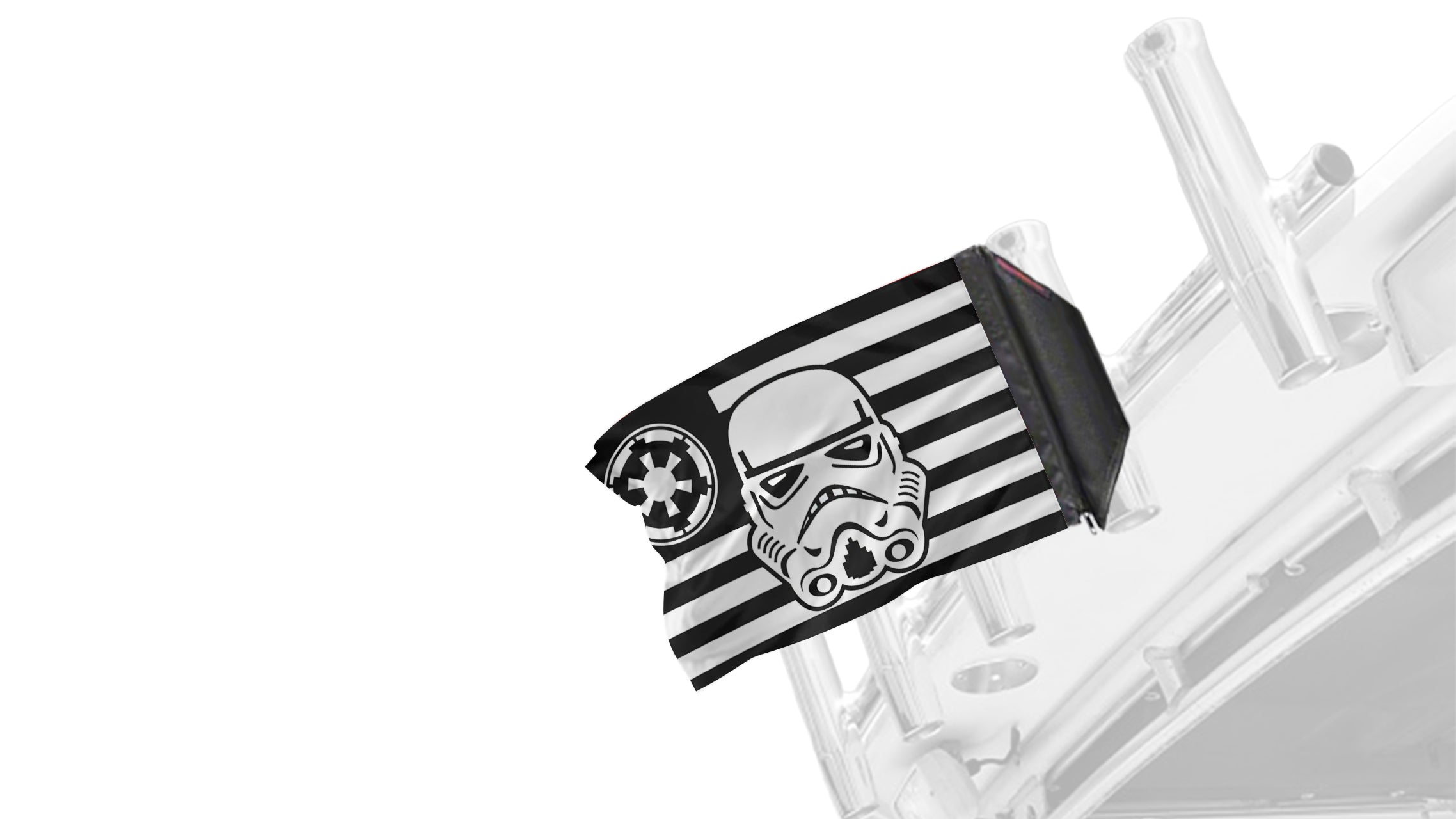 Star Wars Stormtrooper Imperial 12"x18" Forever Wave Flag for Boats