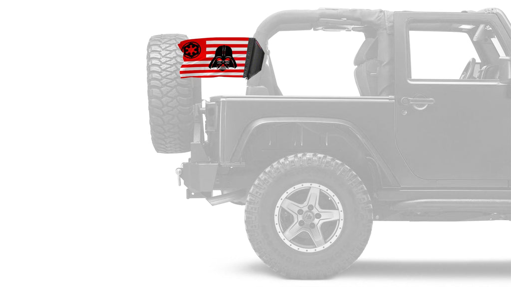 Star Wars Vader Imperial 12"x18" Forever Wave Flag for Jeep Wrangler TJ 1996-2006