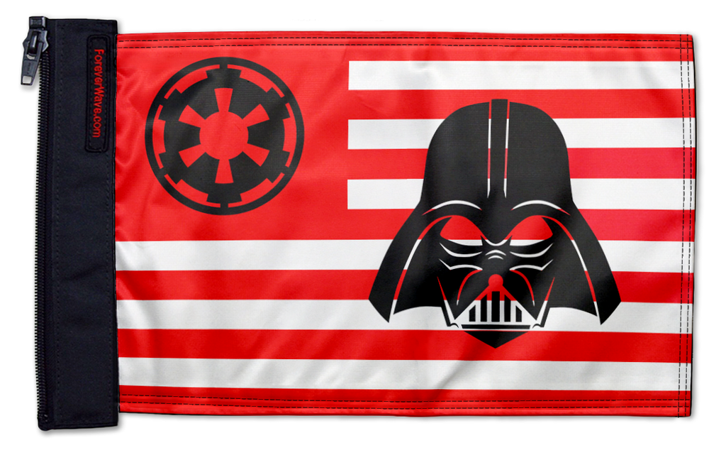 Star Wars Vader Imperial 12"x18" Forever Wave Flag for Jeep Wrangler TJ 1996-2006