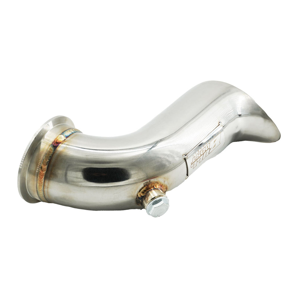 N54 B58 3" Single Turbo Tear Drop Hood Exit for BMW 335 135 E90 E92 E82 F30 - Bull Boost Performance