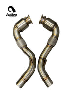 Active Autowerke S63 N63 Aflow Catted Downpipes | V8 BMW X5 M and X6 M X5 X6 550i 650i
