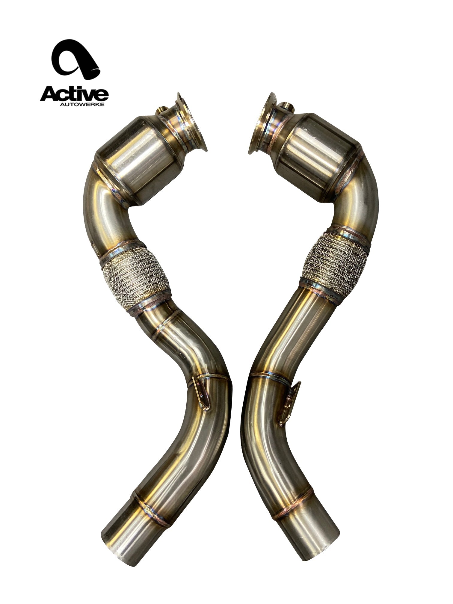 Active Autowerke S63 N63 GESI Catted Downpipes | V8 BMW X5 M and X6 M X5 X6 550i 650i
