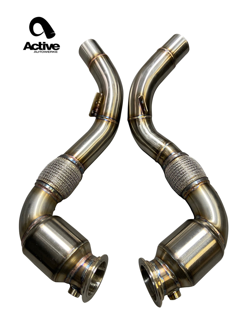 Active Autowerke S63 N63 GESI Catted Downpipes | V8 BMW X5 M and X6 M X5 X6 550i 650i