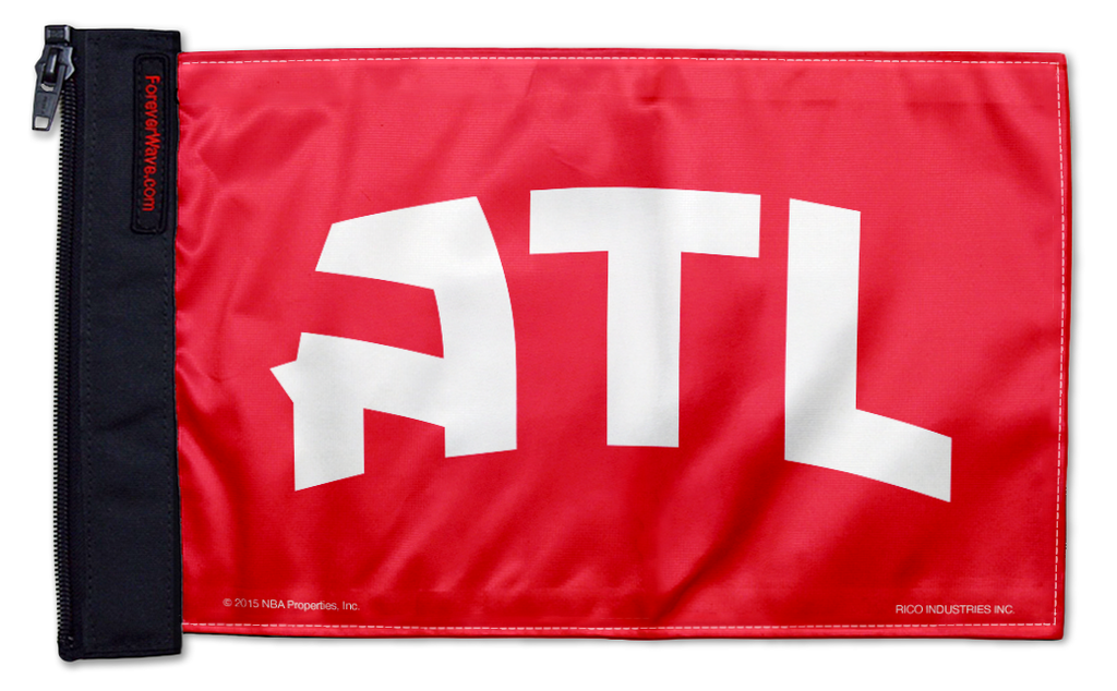 Atlanta Hawks 11"x17" Forever Wave Flag for Jeep Wrangler TJ 1996-2006
