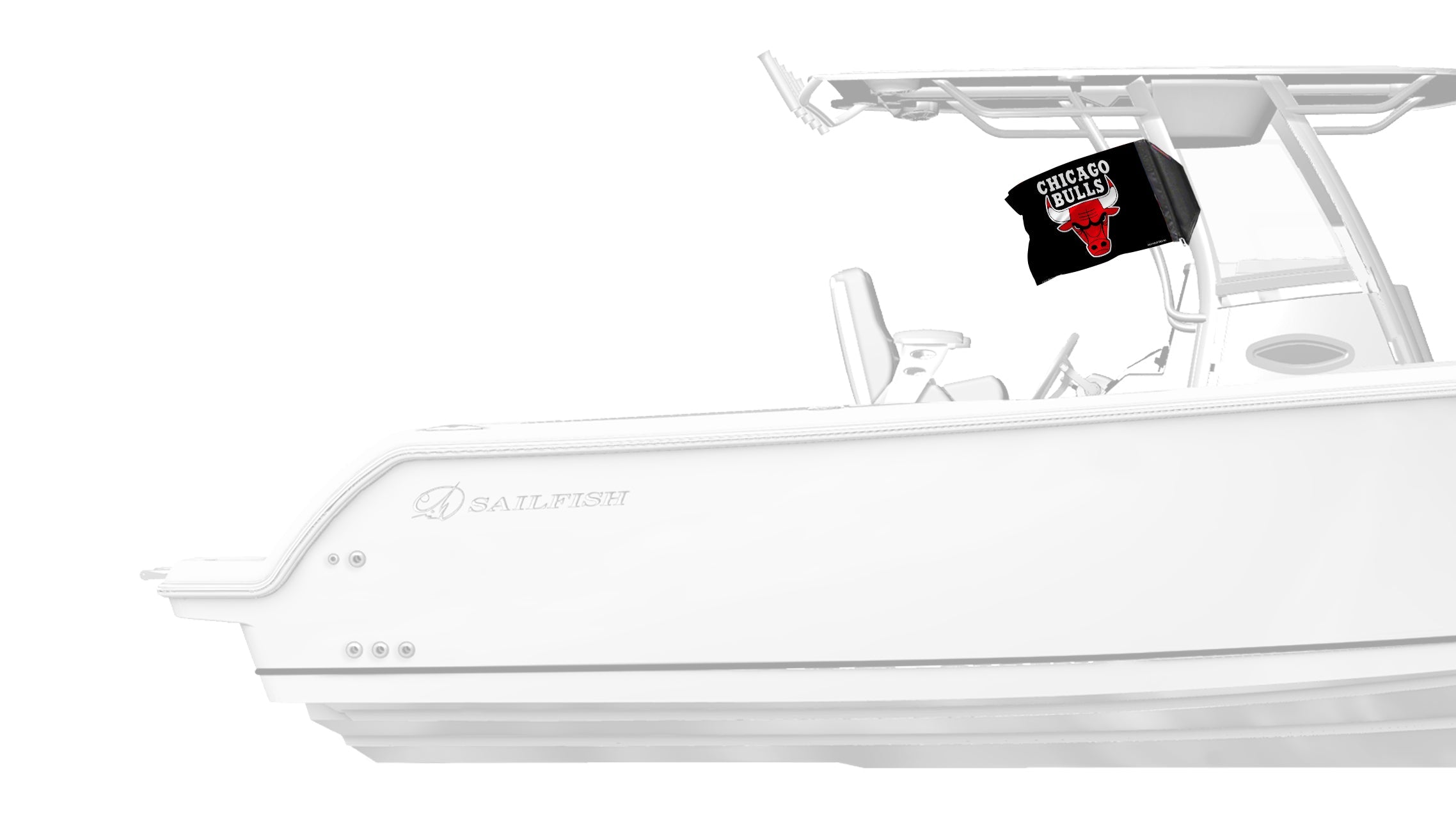Chicago Bulls 11"x17" Forever Wave Flag for Boats