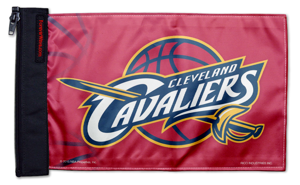 Cleveland Cavaliers 11"x17" Forever Wave Flag for Jeep Wrangler JL 2-Door 2018-Present