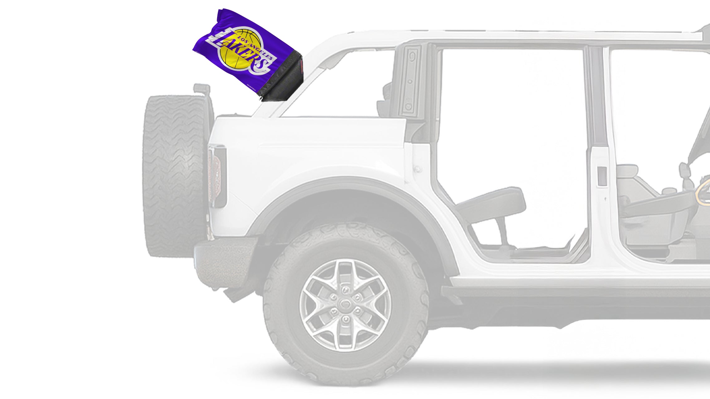 Los Angeles Lakers 11"x17" Forever Wave Flag for Bronco