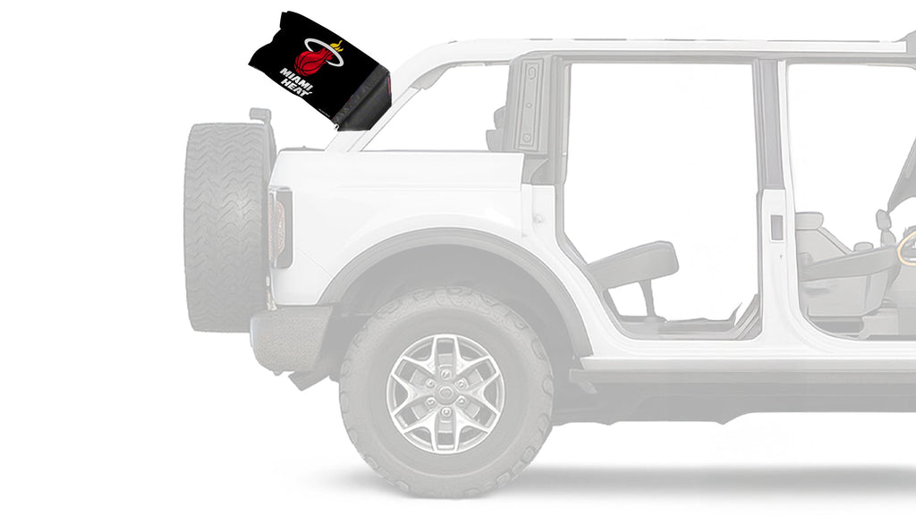 Miami Heat 11"x17" Forever Wave Flag for Bronco
