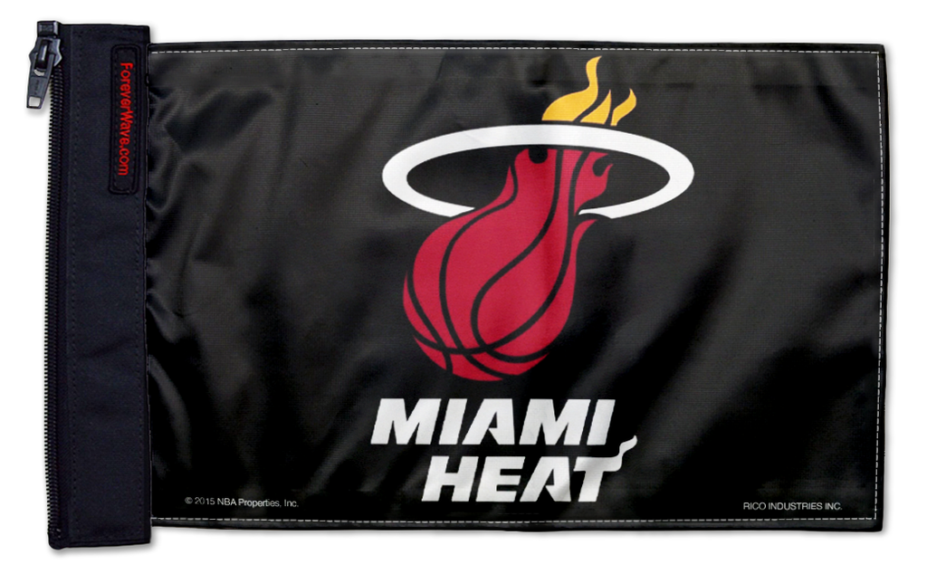 Miami Heat 11"x17" Forever Wave Flag for Golf Carts