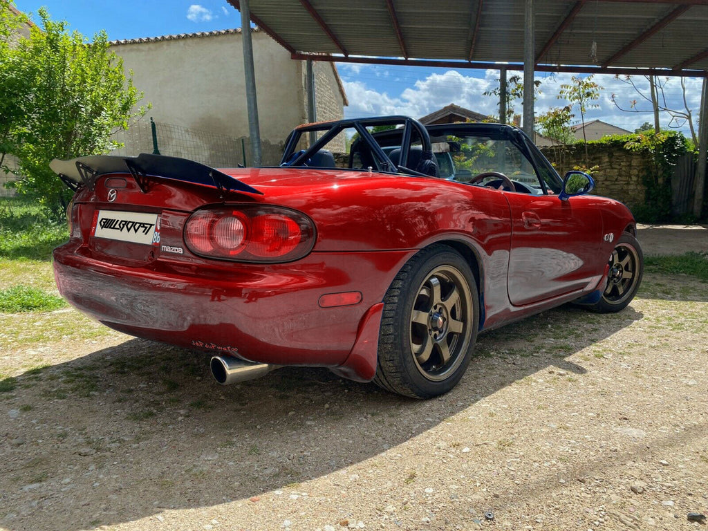 Miata MX-5 NB Ducktail Spoiler Duckbill Trunk Wing MK2 MK2.5 Aluminum - Bull Boost Performance