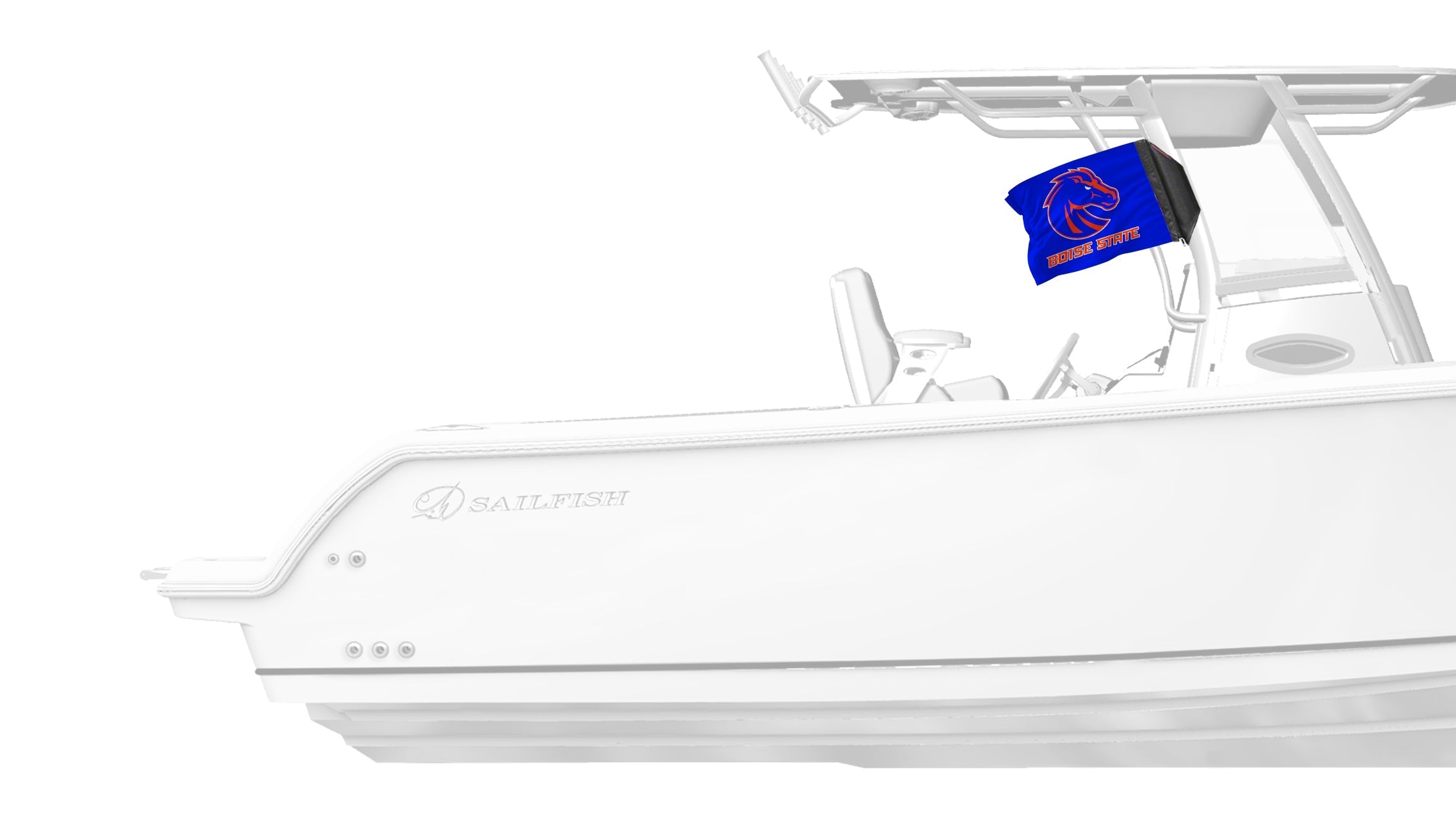 Boise State 11"x17" Forever Wave Flag for Boats