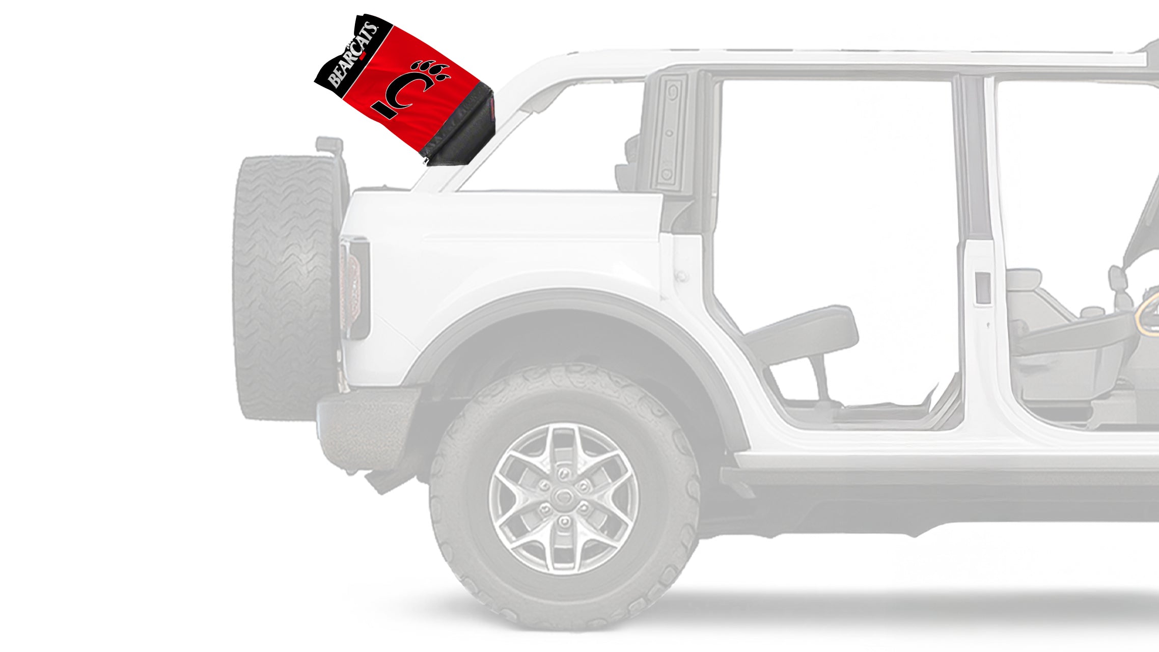 Cincinnati Bearcats 11"x17" Forever Wave Flag for Bronco