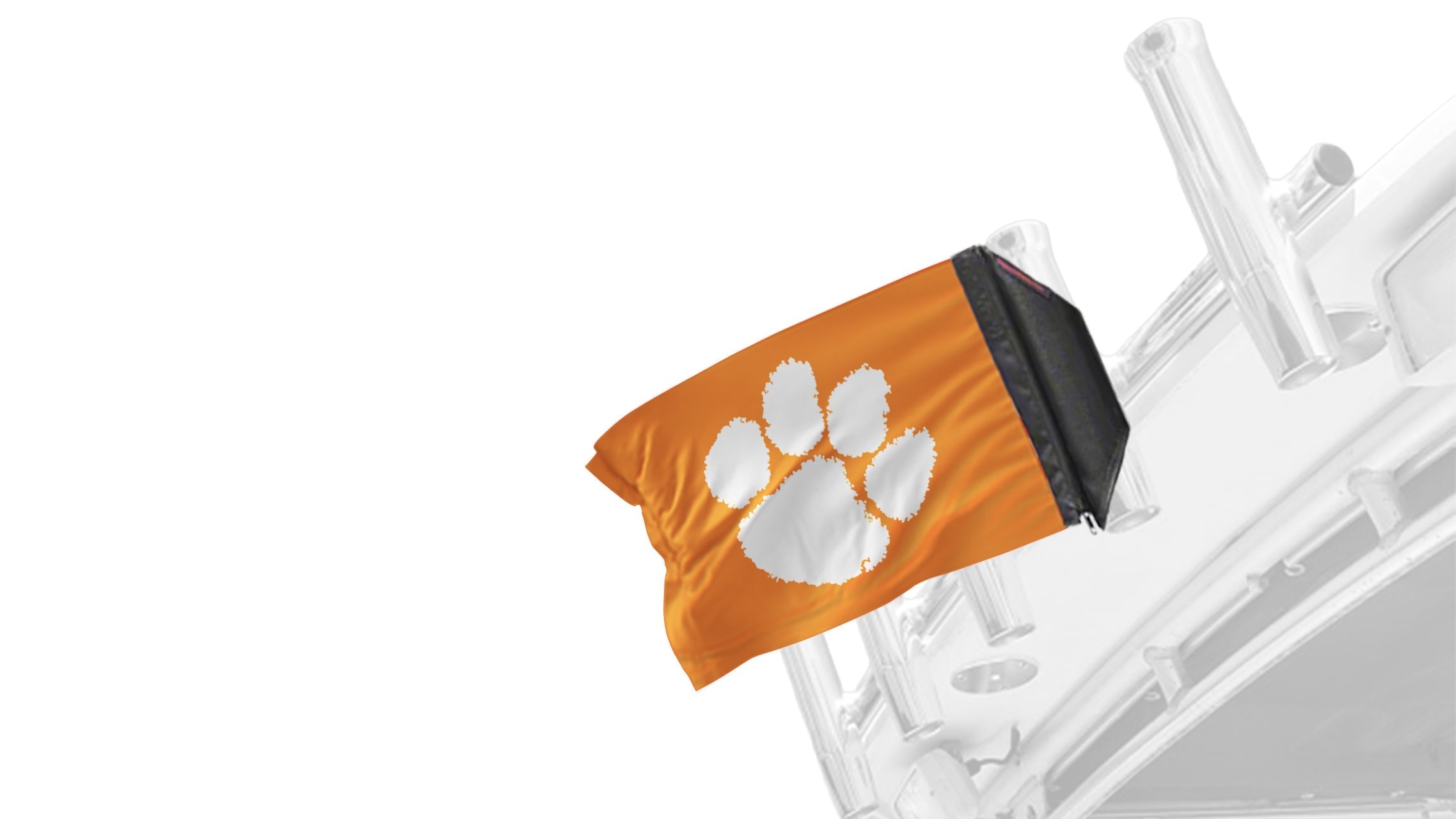 Clemson 11"x17" Forever Wave Flag for Boats