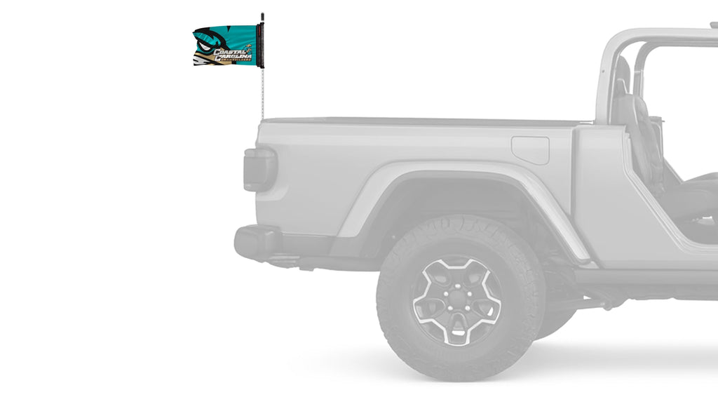 Coastal Carolina 11"x17" Forever Wave Flag for Jeep Wrangler CJ-7 and CJ-8 1976-1986