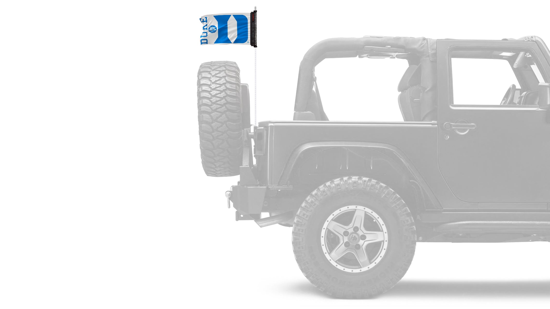 Duke 11"x17" Forever Wave Flag for Jeep Wrangler CJ-7 and CJ-8 1976-1986