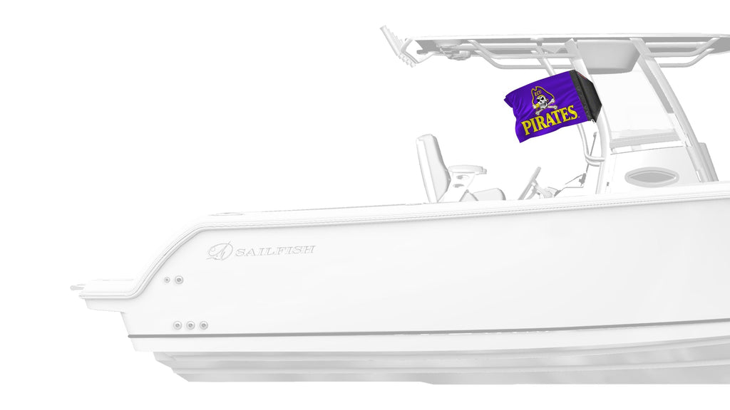 East Carolina 11"x17" Forever Wave Flag for Boats