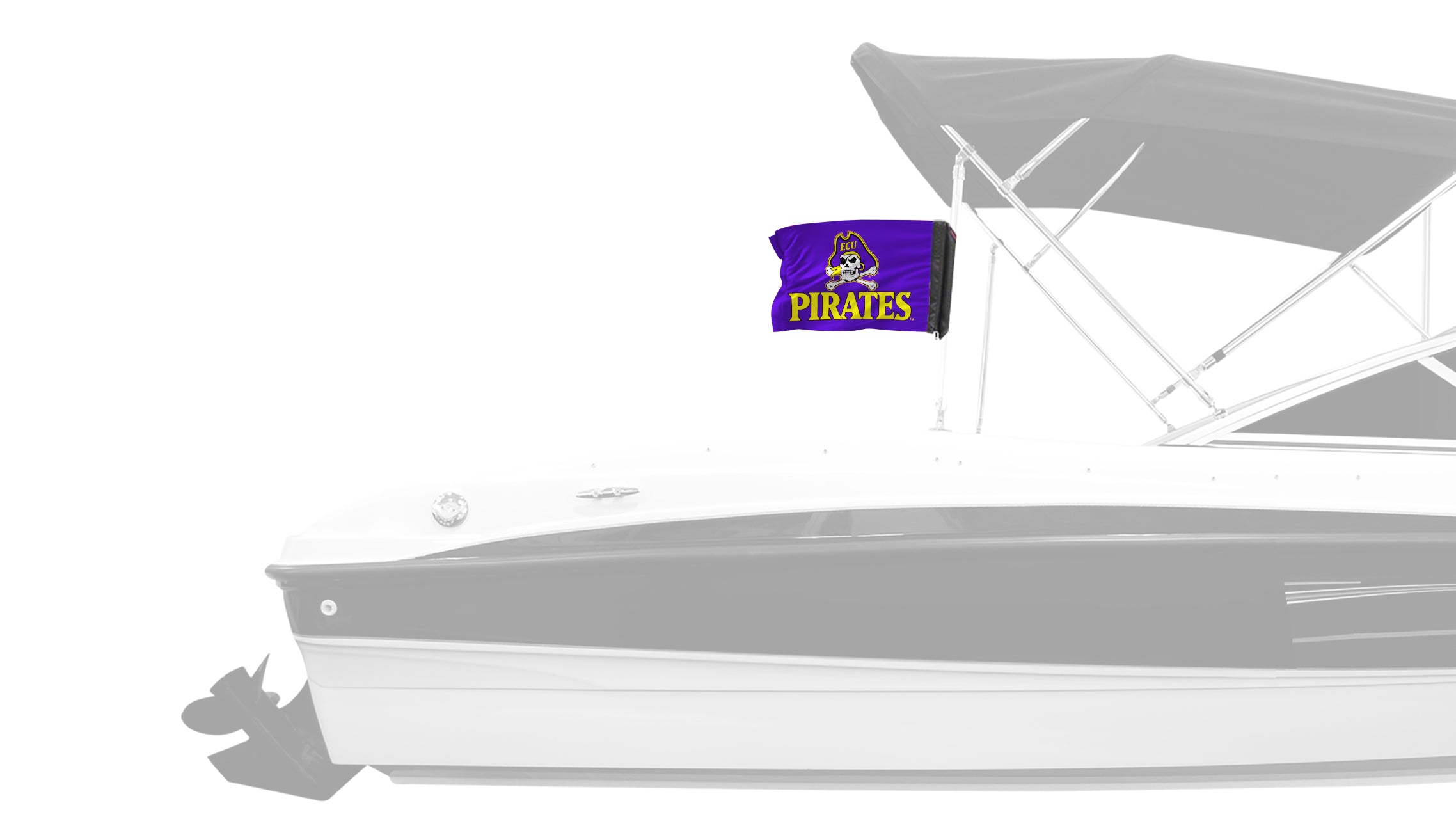 East Carolina 11"x17" Forever Wave Flag for Boats