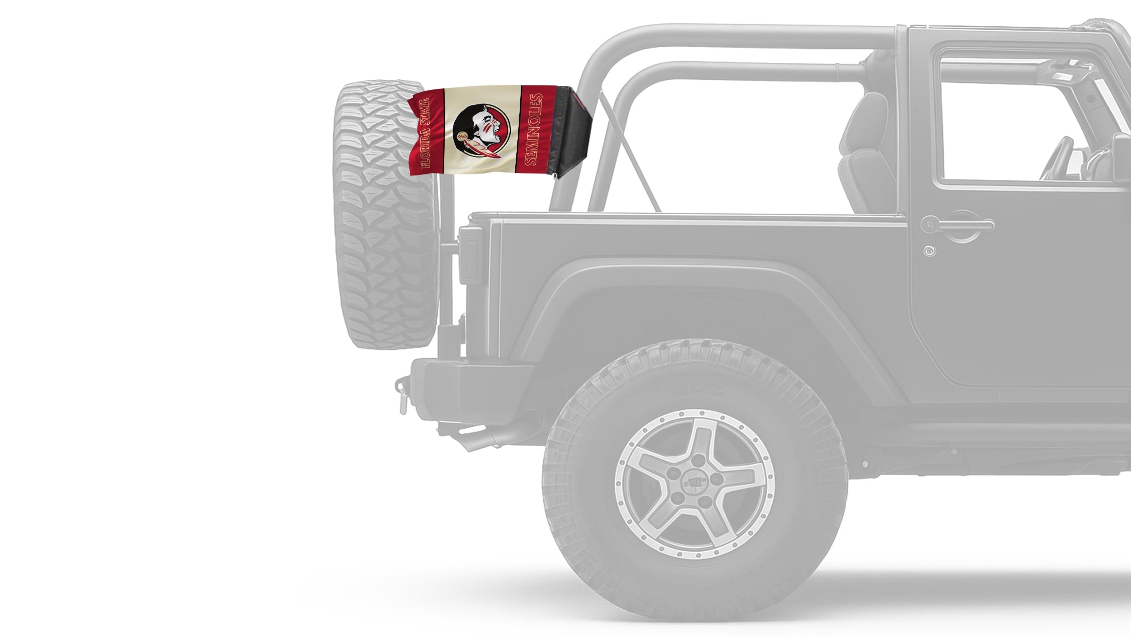 Florida State 11"x17" Forever Wave Flag for Jeep Wrangler CJ-7 and CJ-8 1976-1986