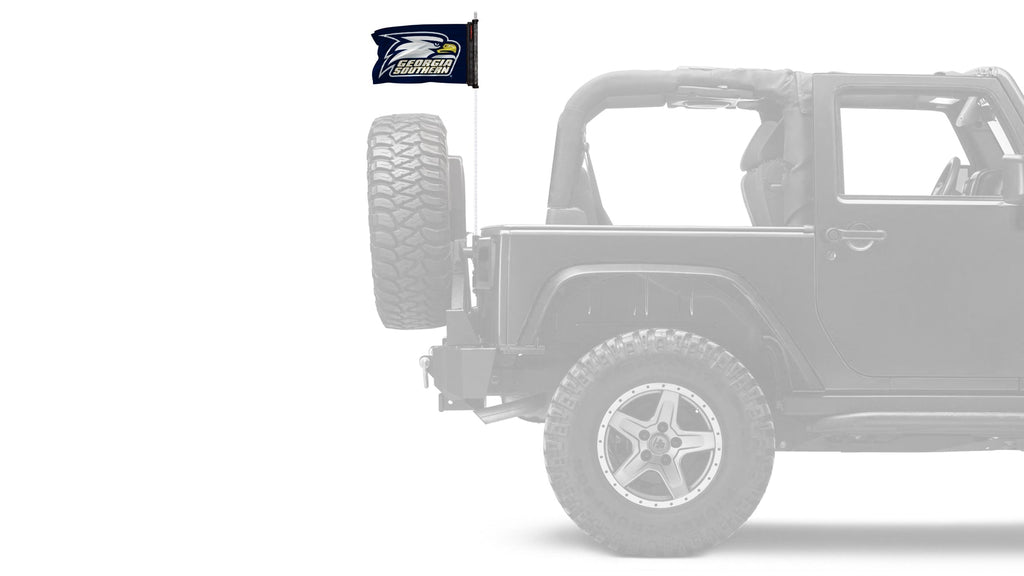 Georgia Southern 11"x17" Forever Wave Flag for Jeep Wrangler CJ-7 and CJ-8 1976-1986