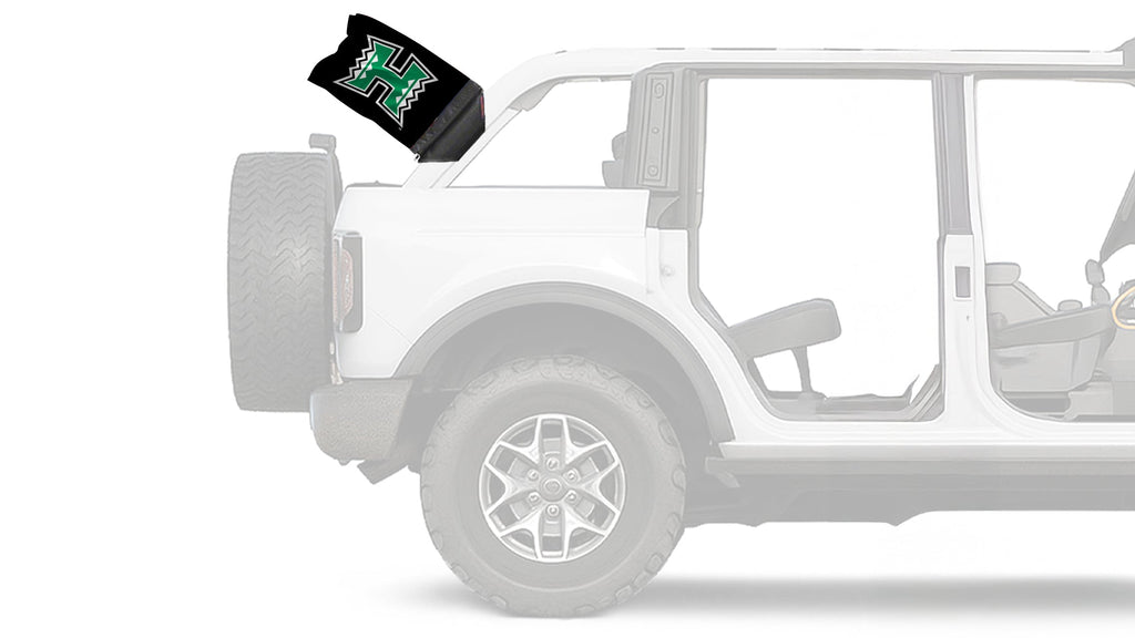 Hawaii Warriors 11"x17" Forever Wave Flag for Bronco