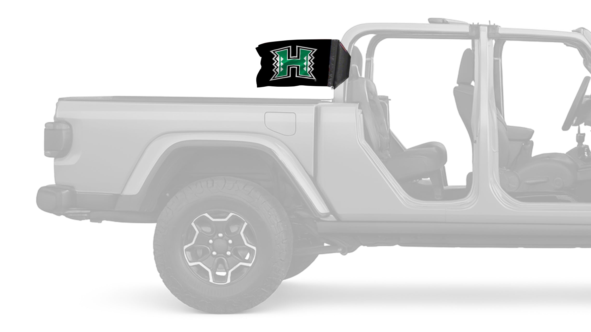 Hawaii Warriors 11"x17" Forever Wave Flag