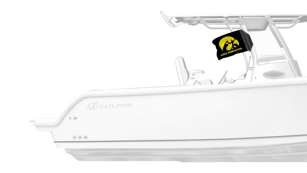 Iowa 11"x17" Forever Wave Flag for Boats