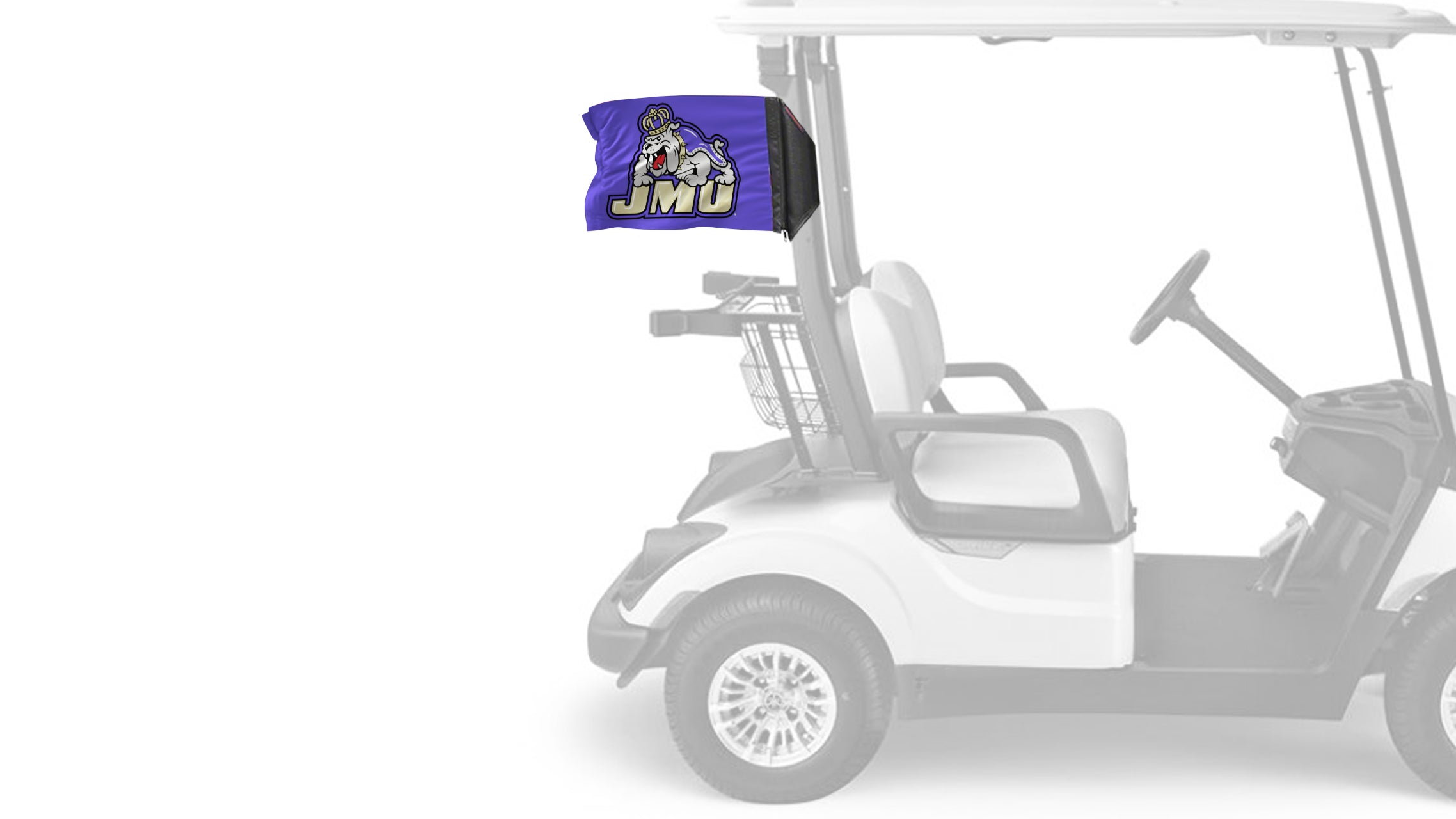 James Madison University 11"x17" Forever Wave Flag for Golf Carts