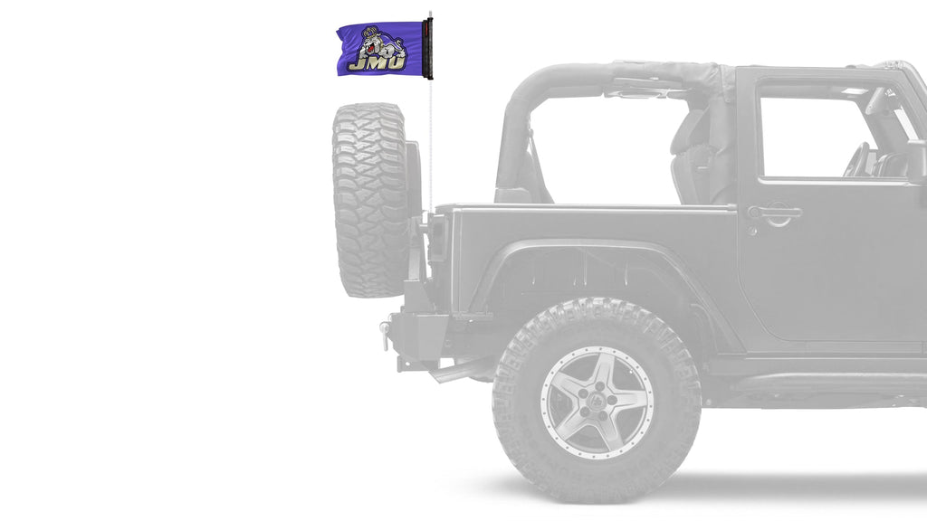 James Madison University 11"x17" Forever Wave Flag for Jeep Wrangler TJ 1996-2006