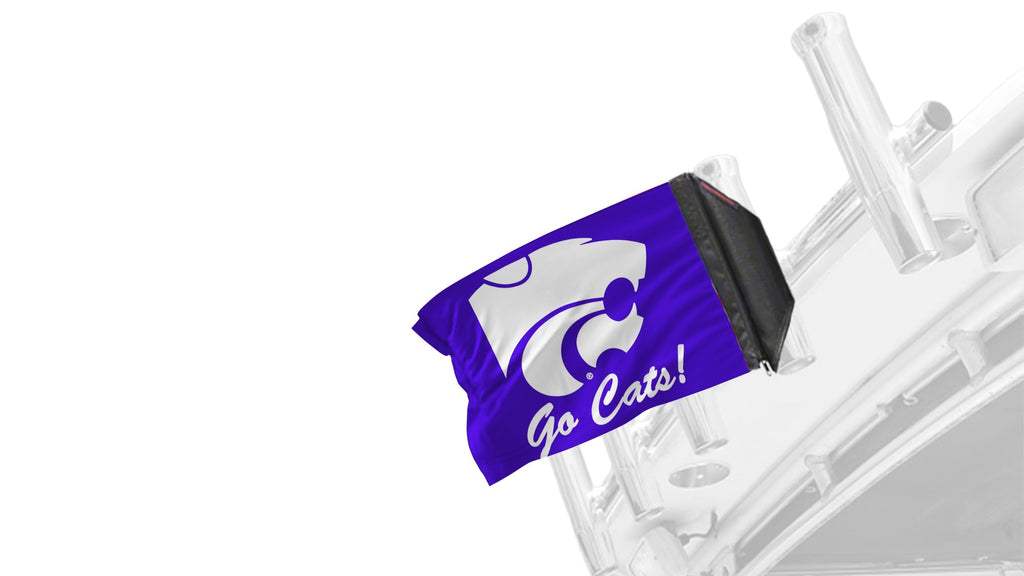 Kansas State 11"x17" Forever Wave Flag for Boats
