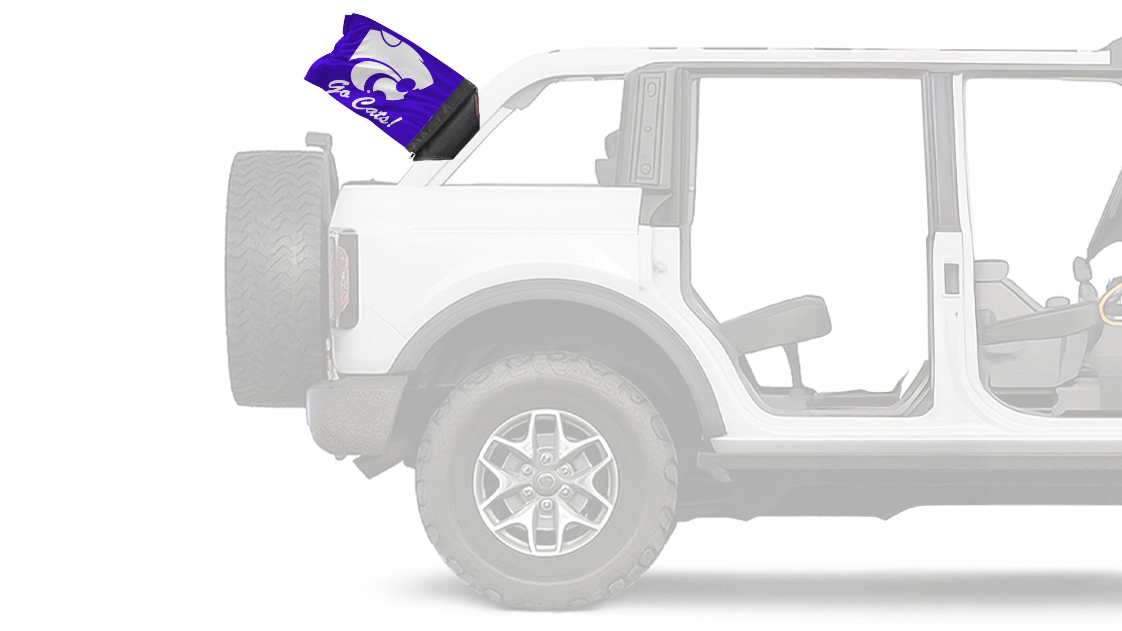 Kansas State 11"x17" Forever Wave Flag for Bronco
