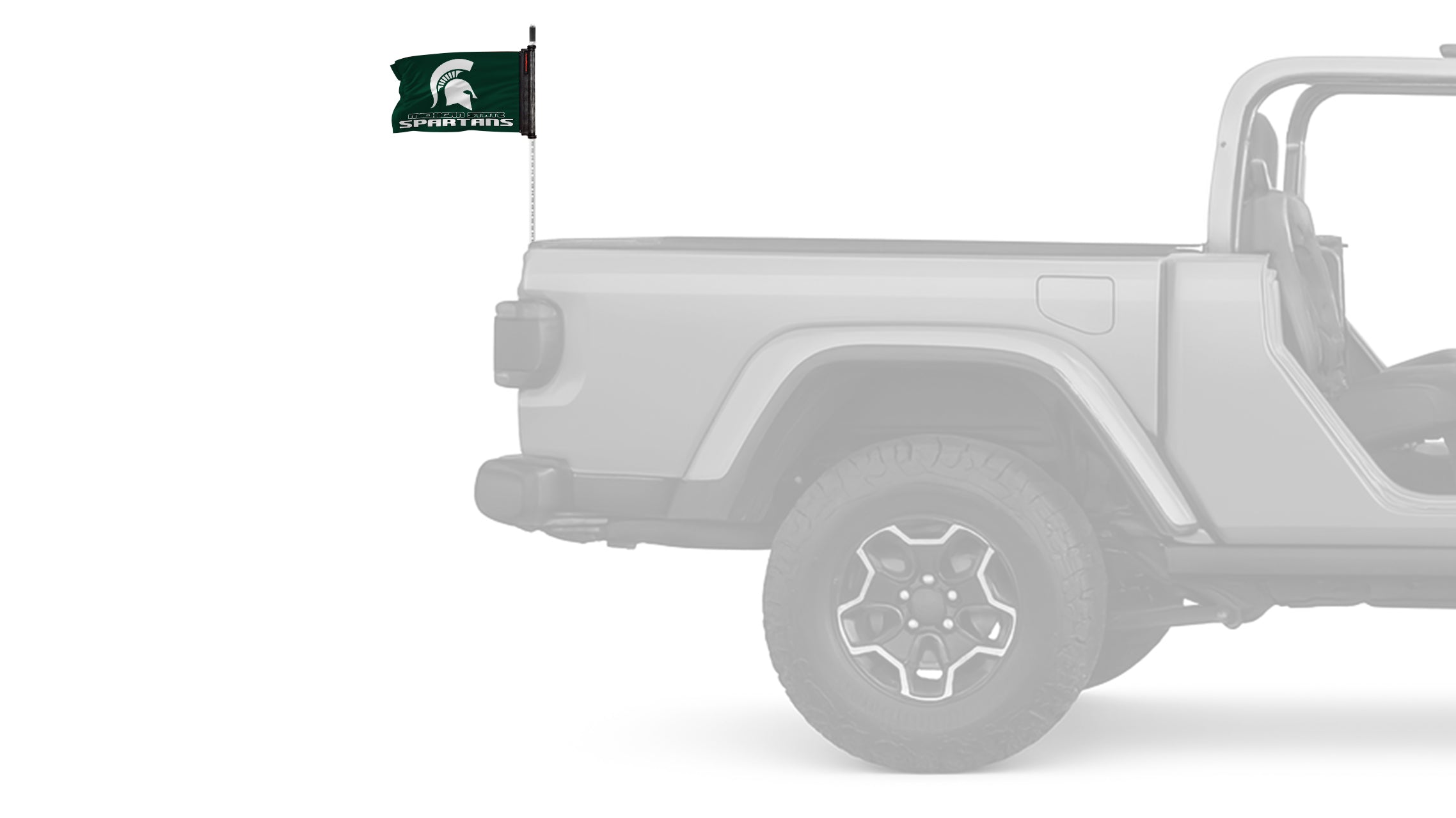 Michigan State 11"x17" Forever Wave Flag for Jeep Wrangler TJ 1996-2006