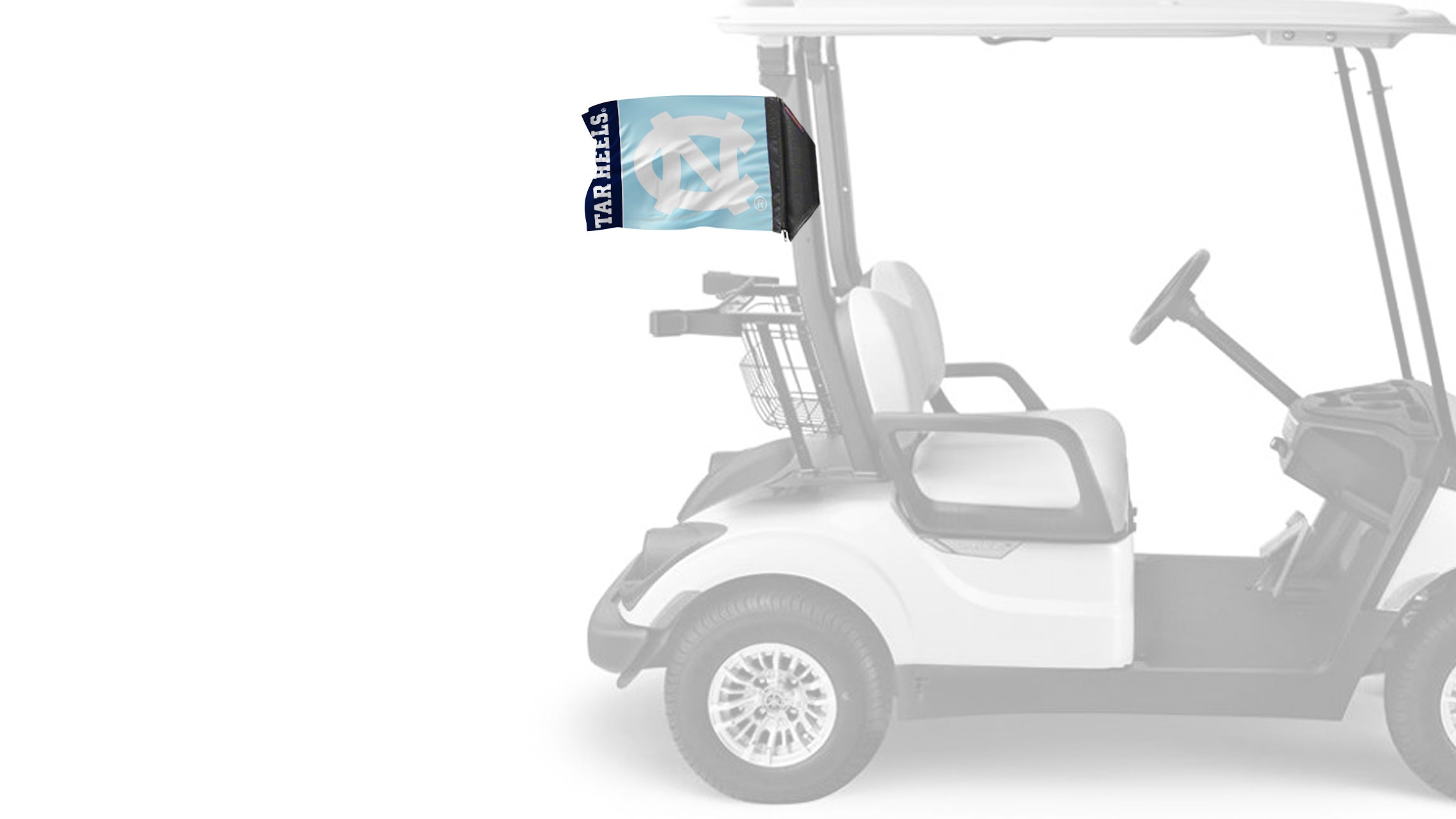 North Carolina 11"x17" Forever Wave Flag for Golf Carts