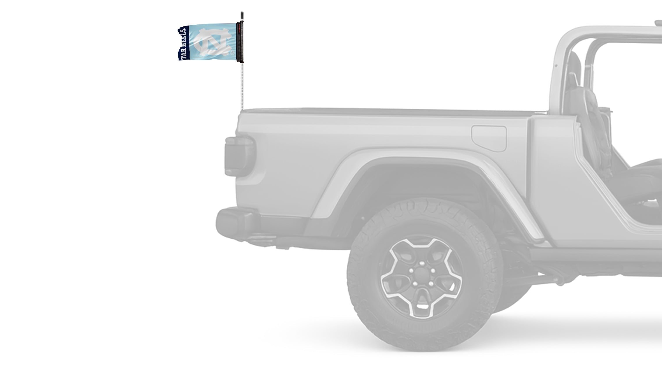 North Carolina 11"x17" Forever Wave Flag for Jeep Wrangler CJ-7 and CJ-8 1976-1986